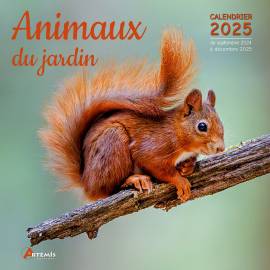 CALENDRIER ANIMAUX DU JARDIN 2025