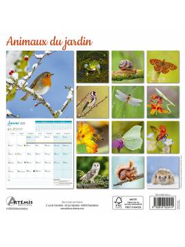 CALENDRIER ANIMAUX DU JARDIN 2025