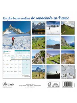 CALENDRIER LES PLUS BEAUX SENTIERS DE RANDONNEE EN FRANCE 2025