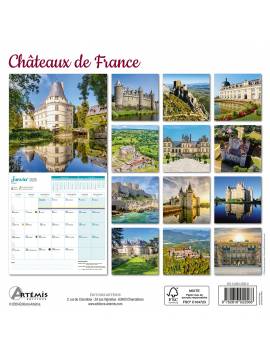 CALENDRIER CHATEAUX DE FRANCE 2025