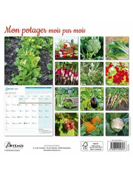 CALENDRIER MON POTAGER MOIS PAR MOIS 2025